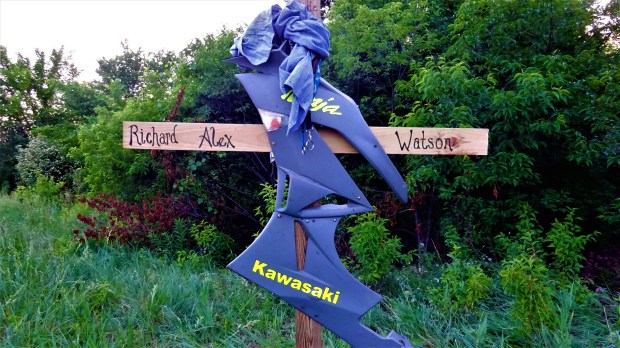 Alex's cross/memorial