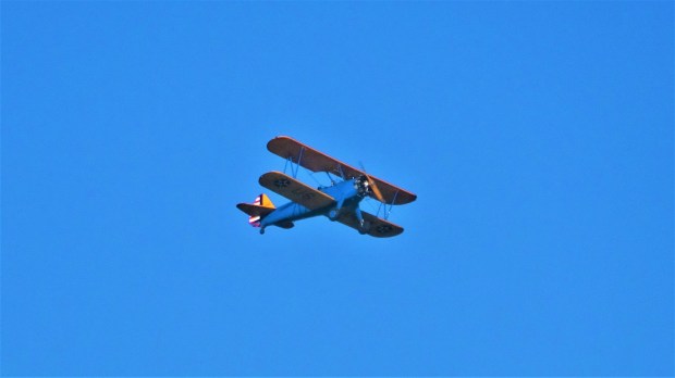 Biplane seen on Smithsonian commercial